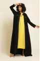 عباية كريب أسود 014