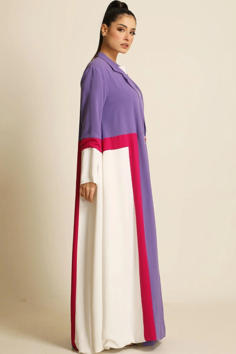 عباية كريب ناعم ملونة 071