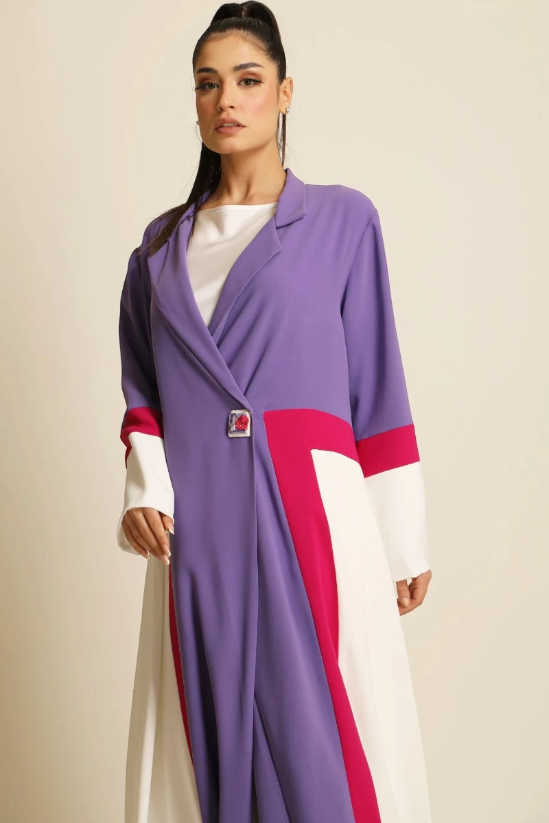 عباية كريب ناعم ملونة 071