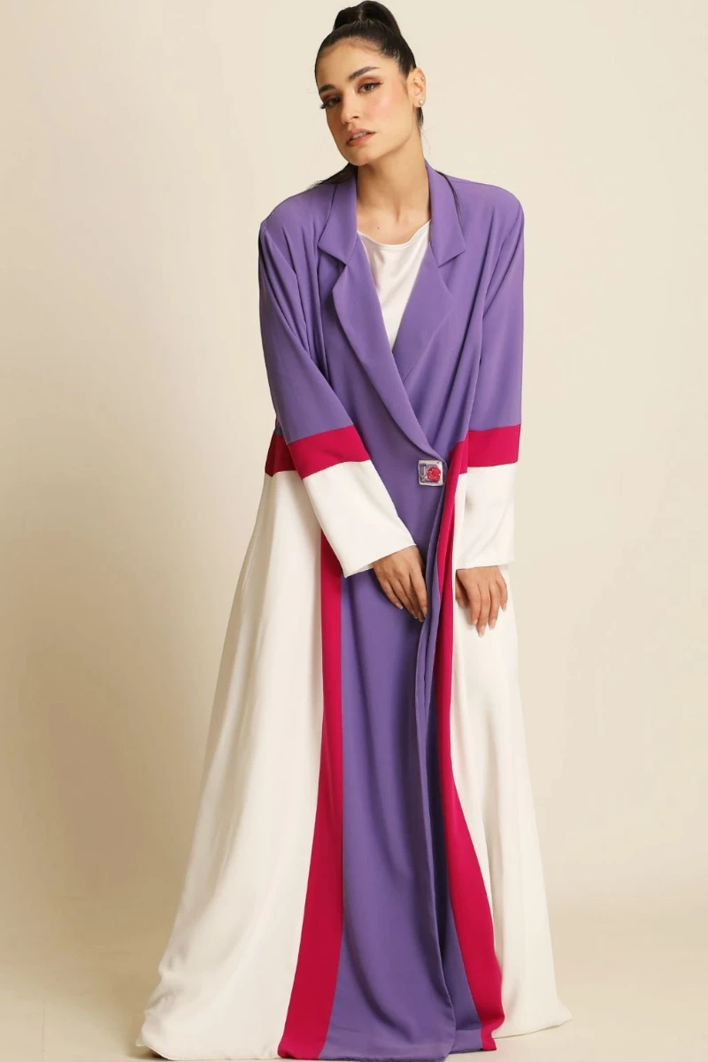 عباية كريب ناعم ملونة 071