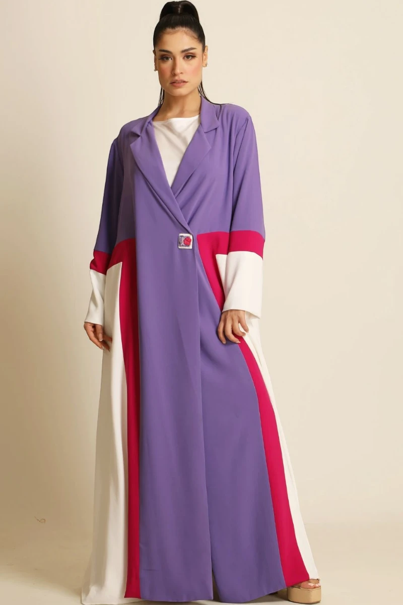 عباية كريب ناعم ملونة 071