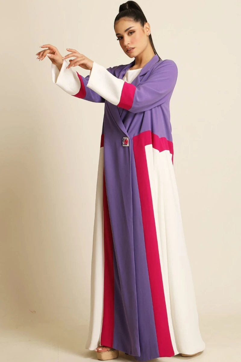 عباية كريب ناعم ملونة 071