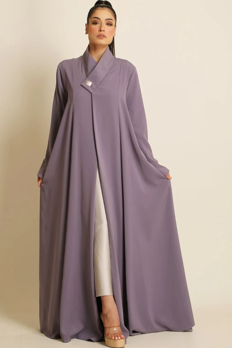 عباية كريب ناعم موڤ فاتح 066