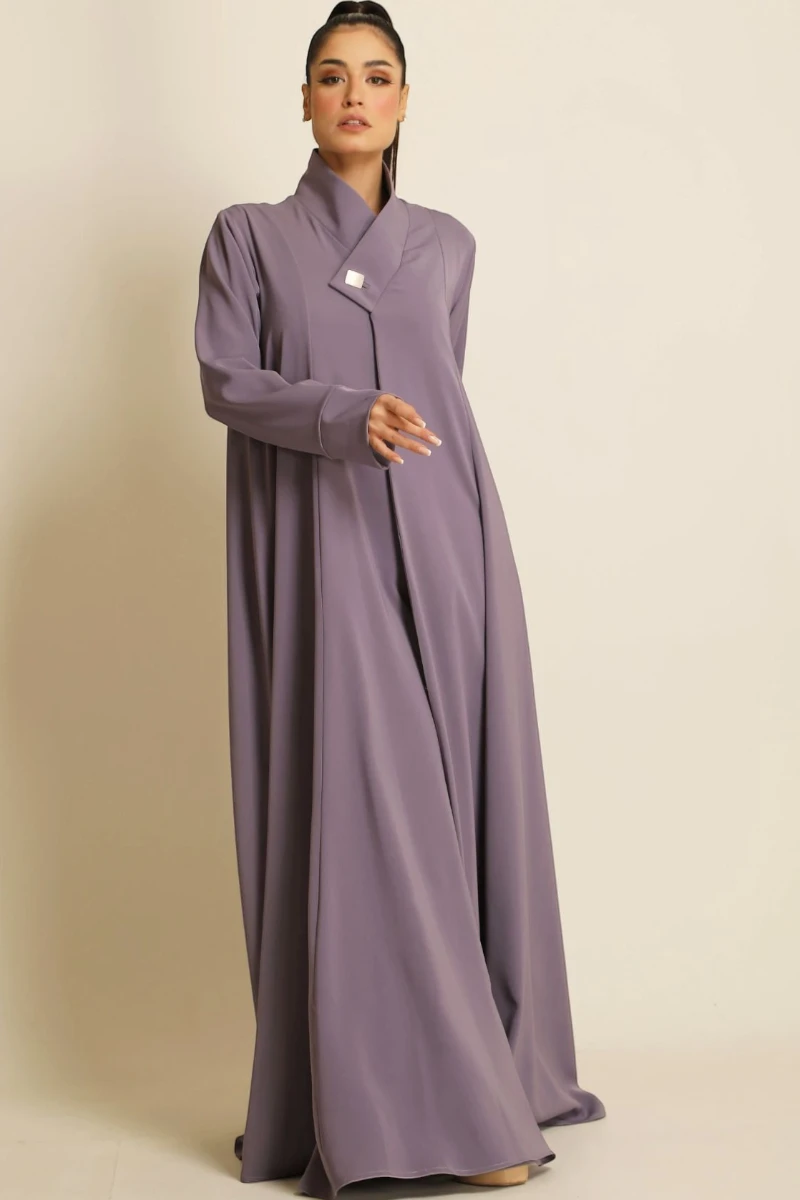 عباية كريب ناعم موڤ فاتح 066