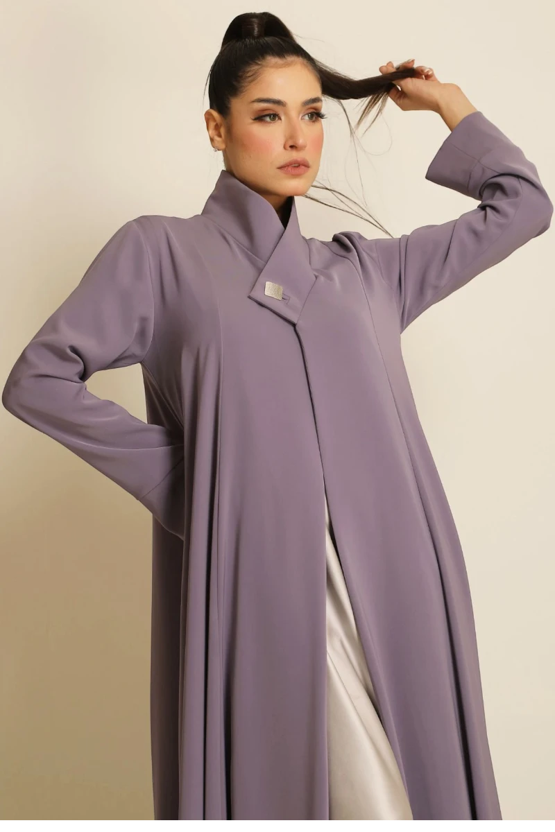 عباية كريب ناعم موڤ فاتح 066