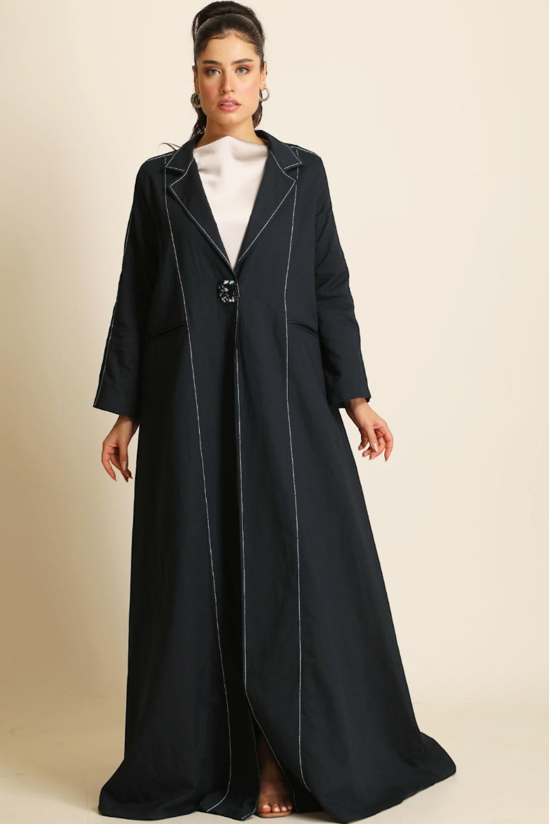 عباية لينين أزرق ( نيڨي بلو ) 078