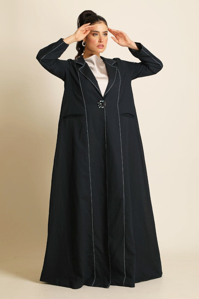 عباية لينين أزرق ( نيڨي بلو ) 078