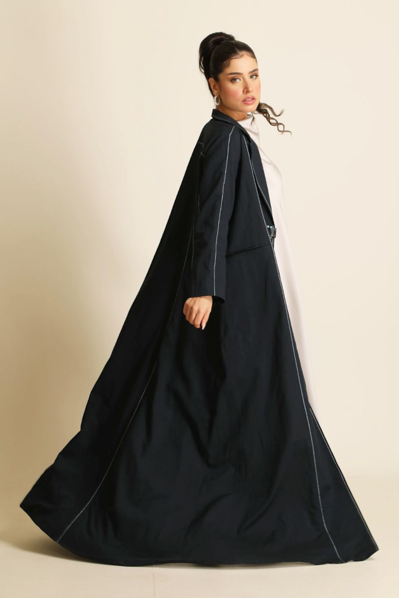 عباية لينين أزرق ( نيڨي بلو ) 078