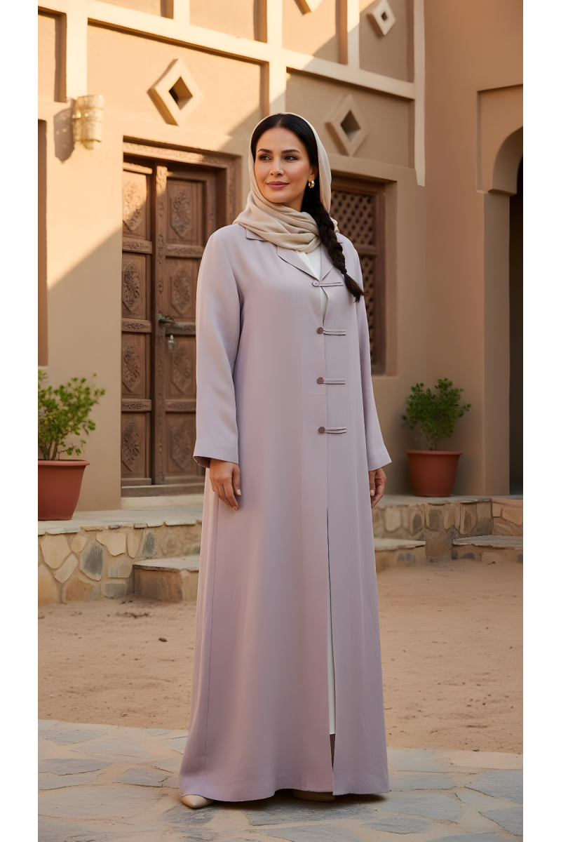 عباية لينين لون ڤويليت هادئ 01080
