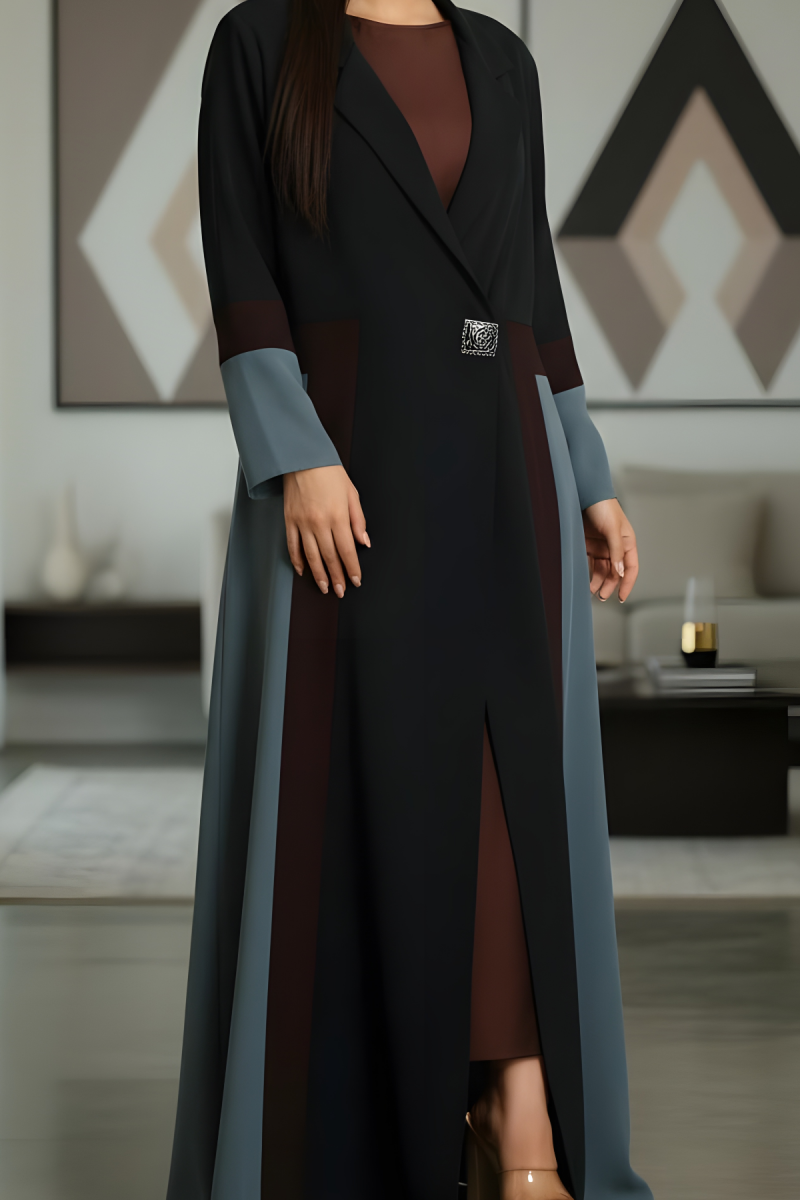 عباية كريب ناعم ملونة 070