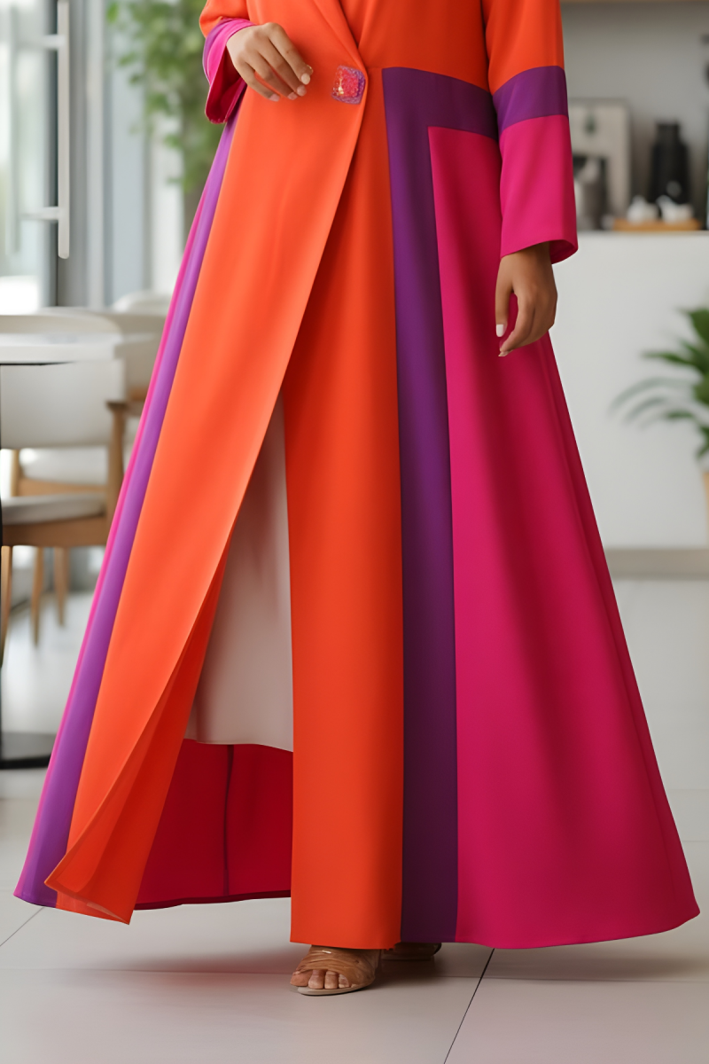 عباية كريب ناعم ملونة 072