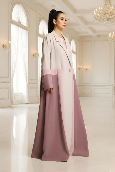 عباية كريب ناعم ملونة 068