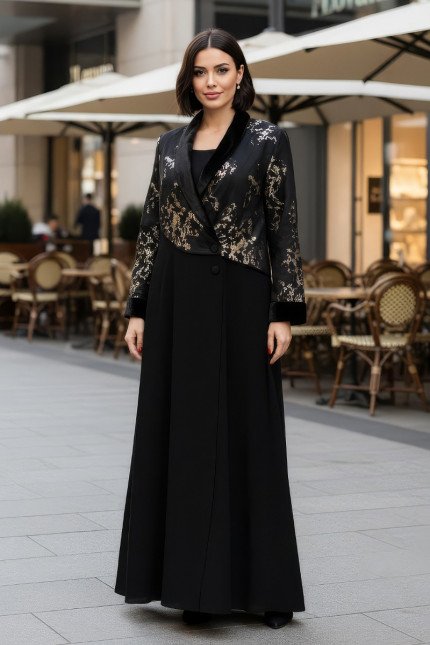 عباية كريب وجاكار 01029