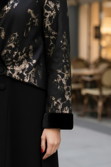 عباية كريب وجاكار 01029