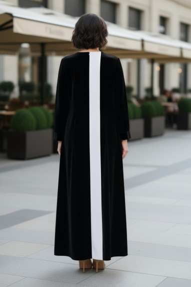 عباية كريب ومخمل 01033