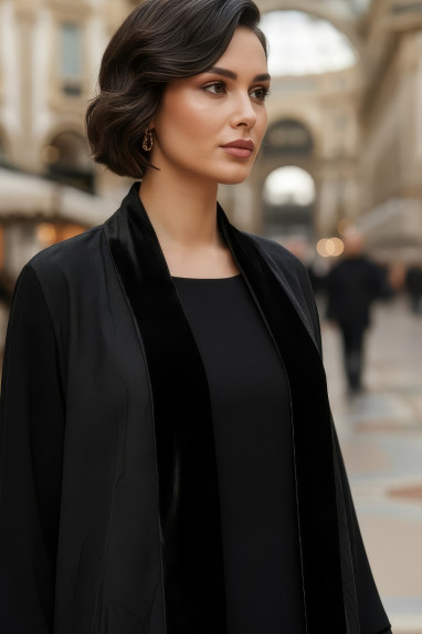 عباية كريب وجاكار 01035