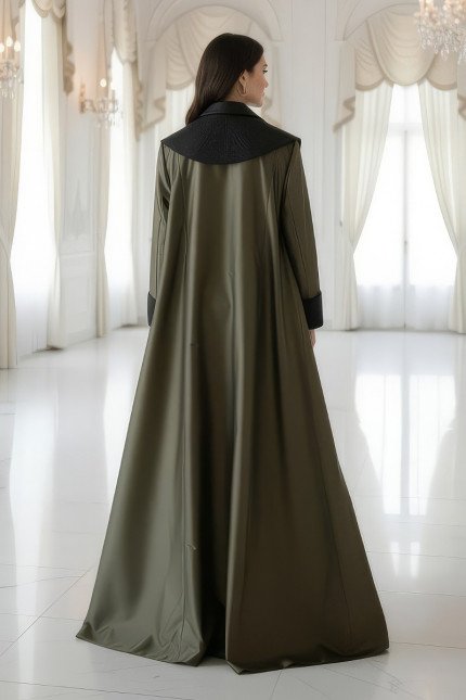 عباية أخضر زيتوني 01091