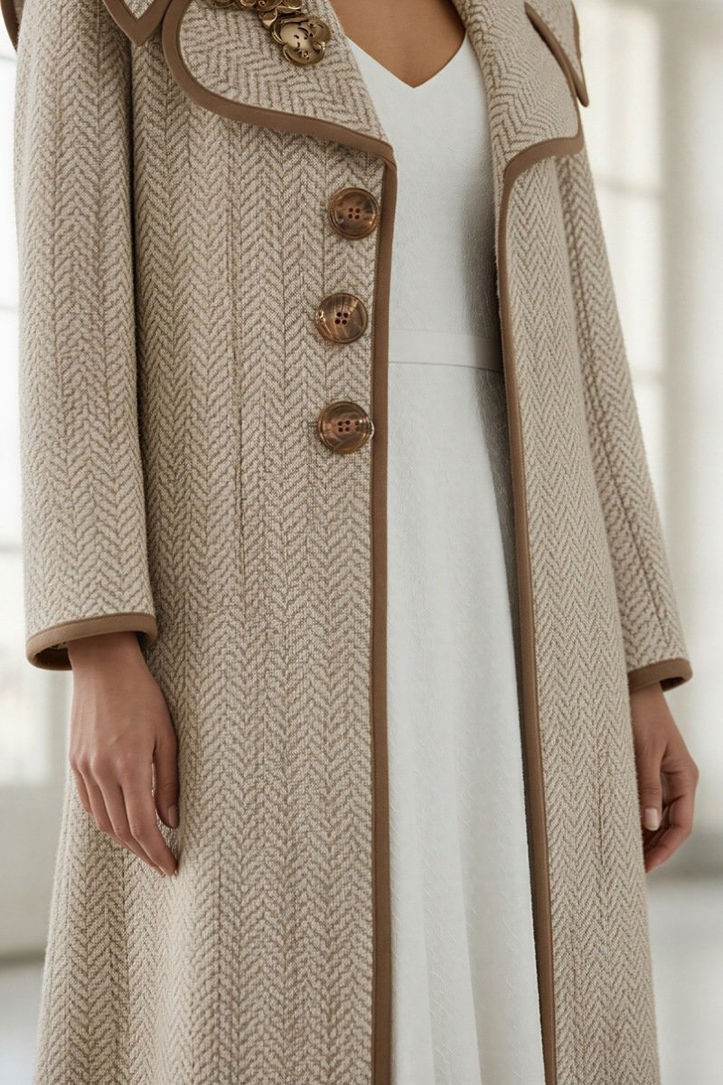 عباية من نسيج تويد الفاخر 010117