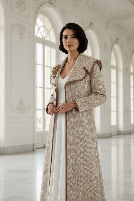 عباية من نسيج تويد الفاخر 010117