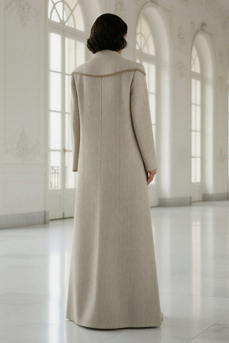 عباية من نسيج تويد الفاخر 010117