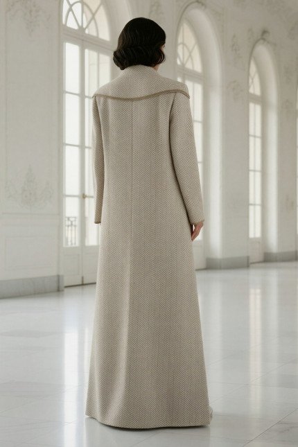 عباية من نسيج تويد الفاخر 010117