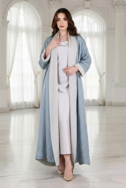 عباية 01054 عباية قابلة للعكس من الكتان الناعم