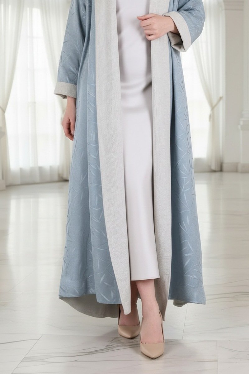 عباية 01054 عباية قابلة للعكس من الكتان الناعم