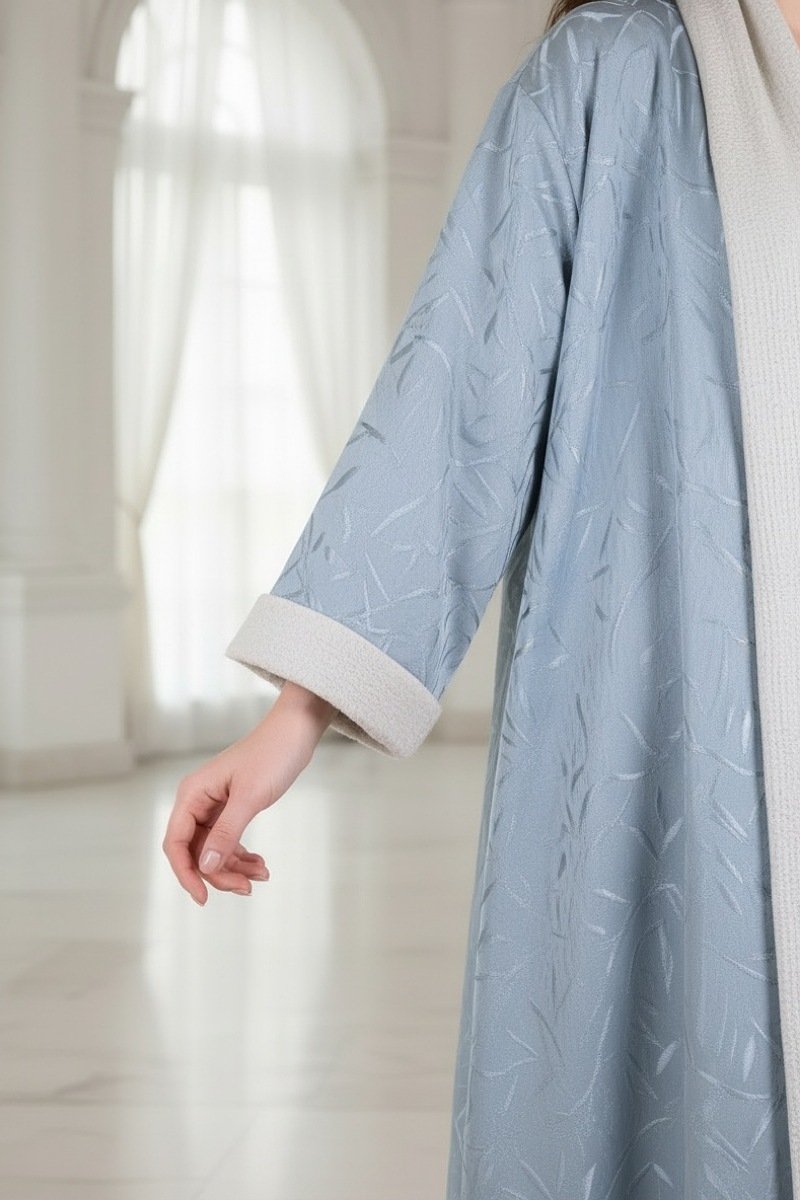 عباية 01054 عباية قابلة للعكس من الكتان الناعم