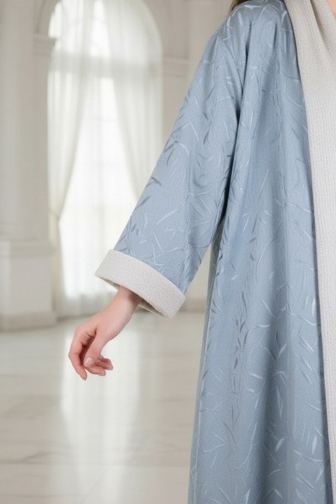 عباية 01054 عباية قابلة للعكس من الكتان الناعم
