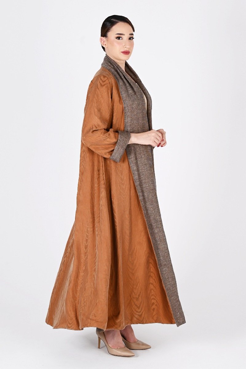 عباية تلبس من الجهتين لينين و حرير 01028