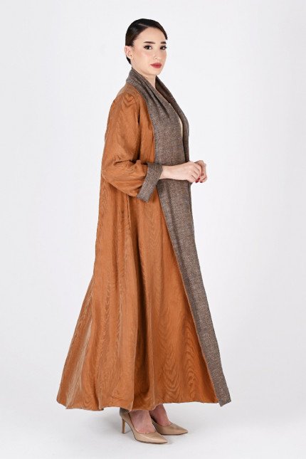 عباية تلبس من الجهتين لينين و حرير 01028