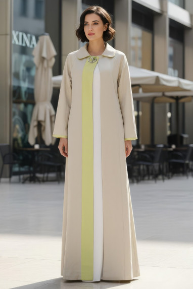 عباية من قماش التافتا الفاخر 010120