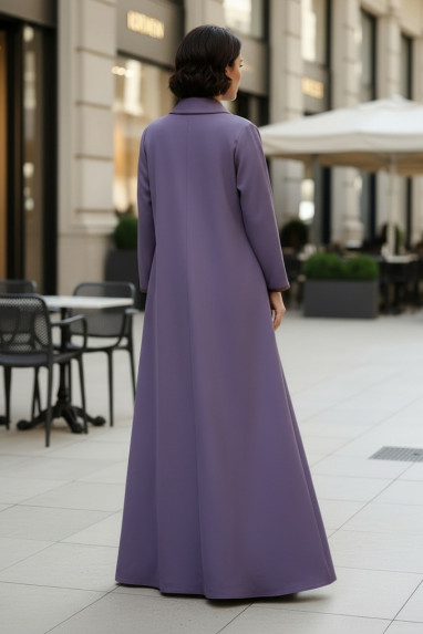 عباية من قماش التافتا الفاخر 010121