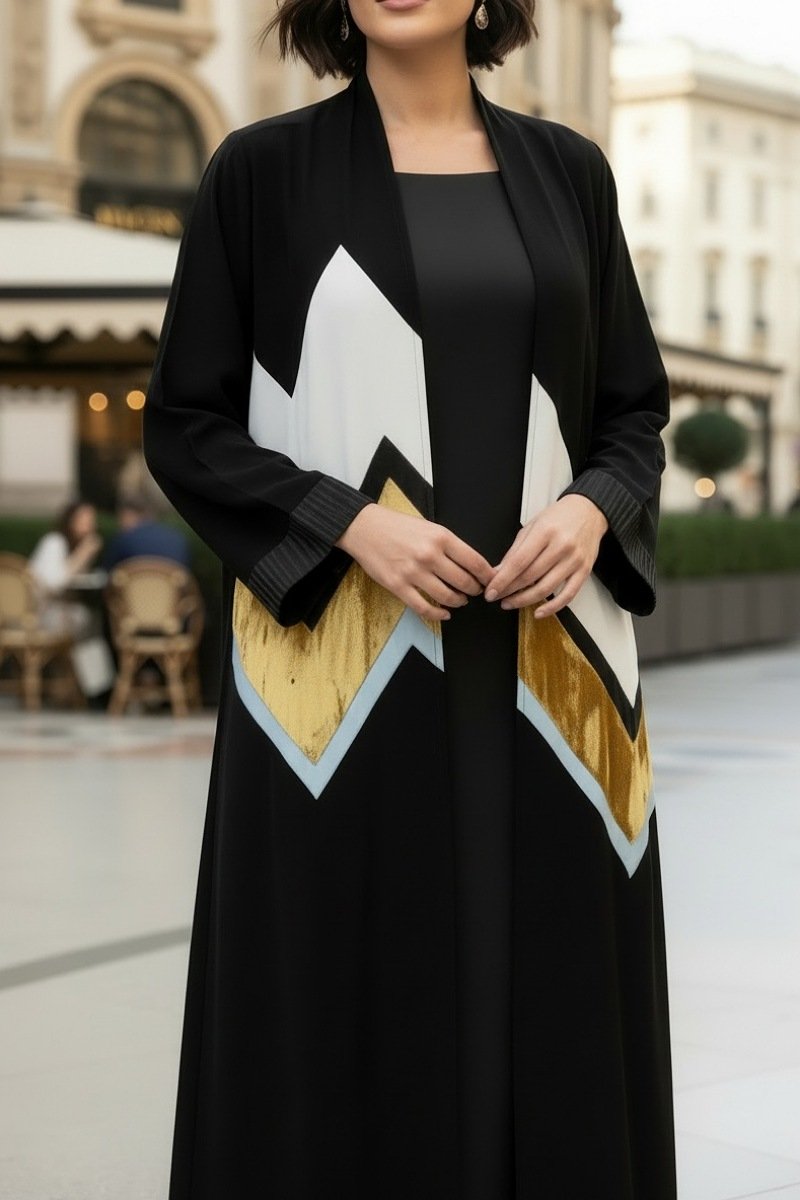 عباية كريب و مخمل 01030