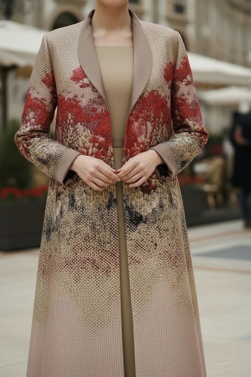 عباية من قماش الجاكار الفاخر 010119