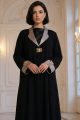 Crepe & satin luxury Abaya 035