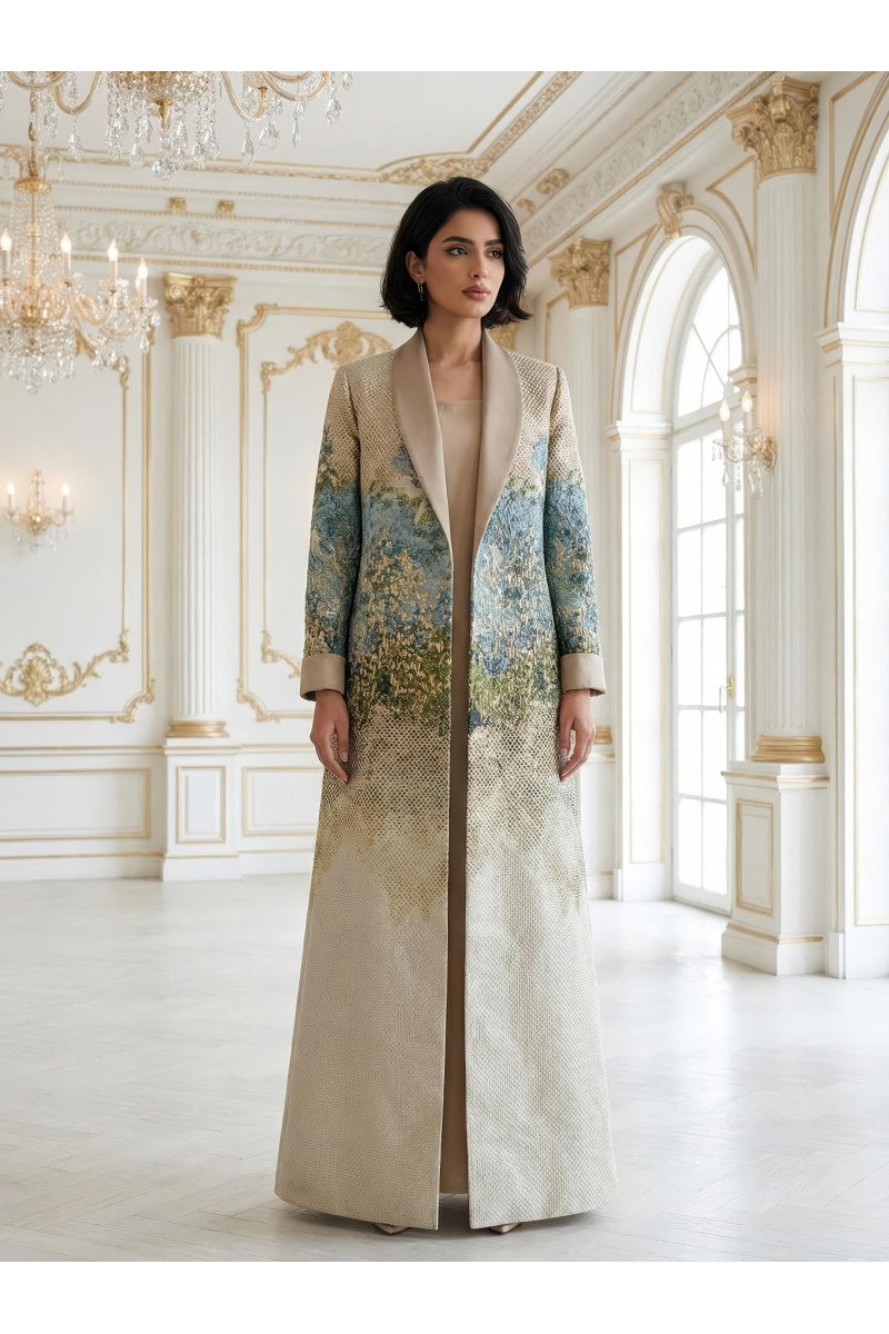 عباية جاكار منقوش فاخر 010123 عباية جاكار منقوش فاخر 010123