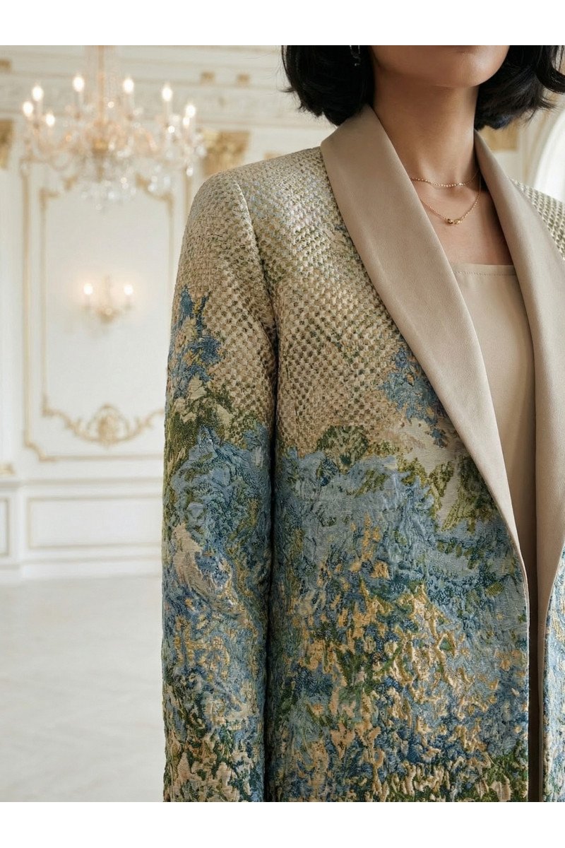 عباية جاكار منقوش فاخر 010123