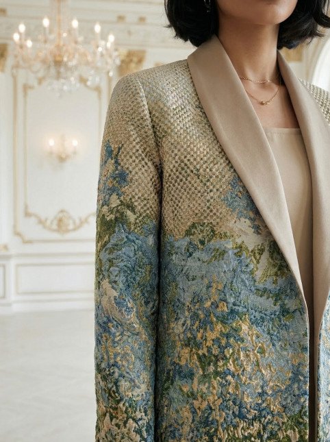 عباية جاكار منقوش فاخر 010123