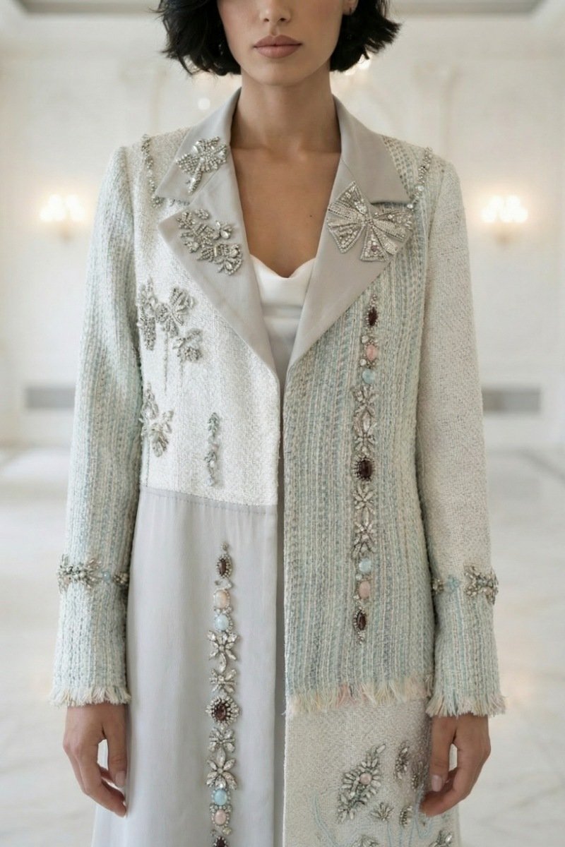 عباية من قماش التويد الفاخر 010124 عباية من قماش التويد الفاخر 010124