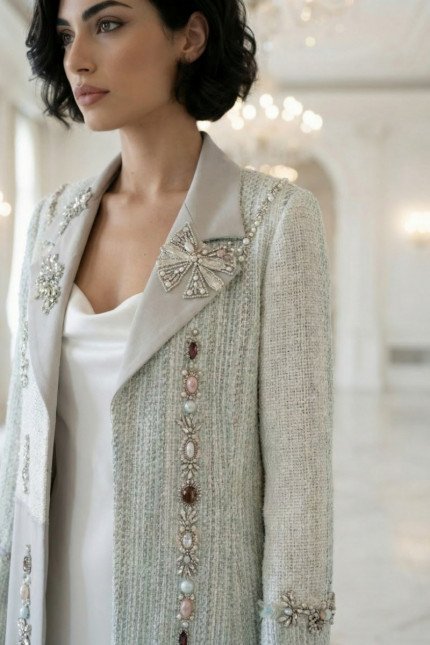 عباية من قماش التويد الفاخر 010124 عباية من قماش التويد الفاخر 010124