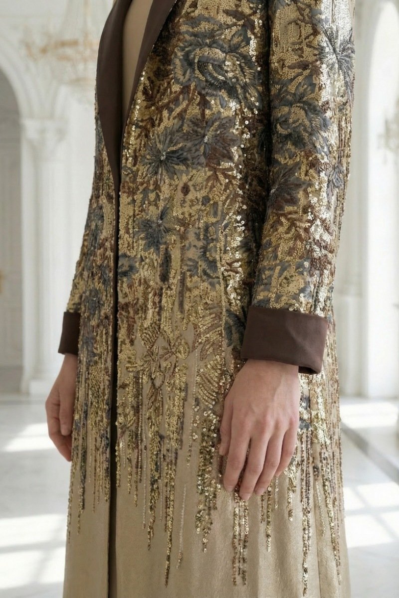 عباية جاكار منقوشة 010131