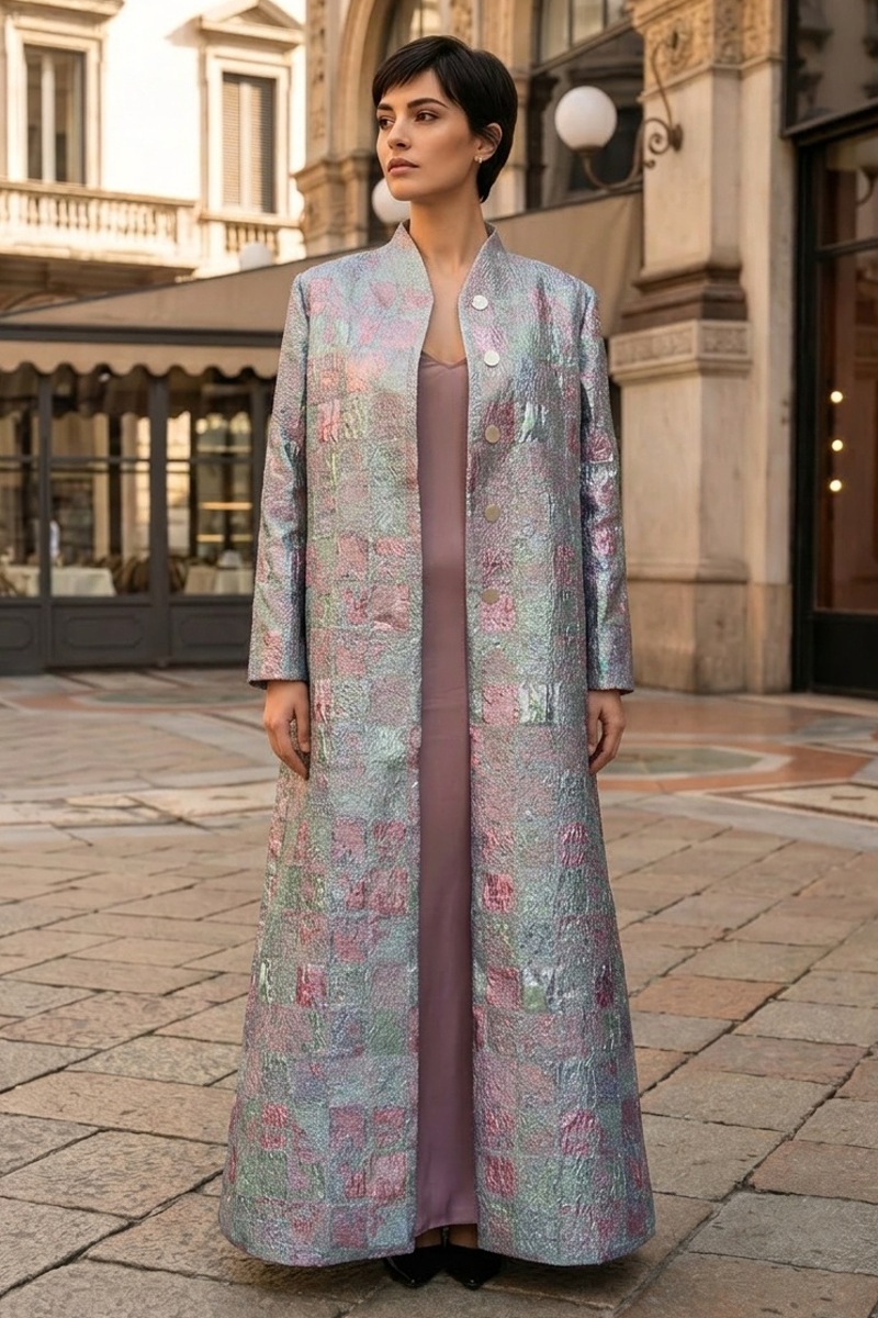 عباية جاكار بارز مميز مع تل أسود 010133