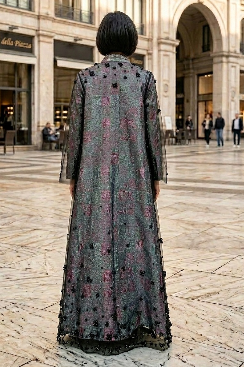 عباية جاكار مع تل أسود 010138