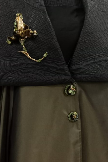 عباية أخضر زيتوني 01091