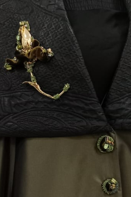 عباية أخضر زيتوني 01091