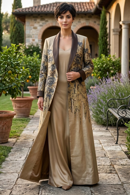 عباية جاكار منقوشة 010131