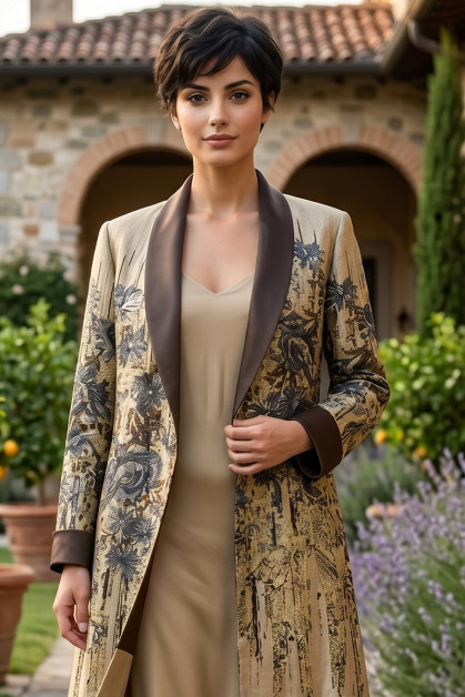 عباية جاكار فاخر منقوشة 010144