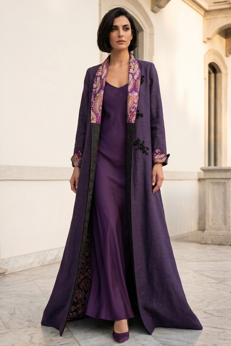 عباية من الكتان الفاخر ( لينين) 010147