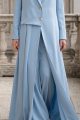 Abaya crepe sky blue color 01085